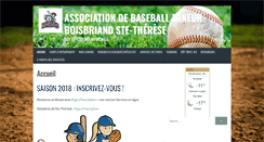 Desktop Screenshot of baseball-boisbriand.org